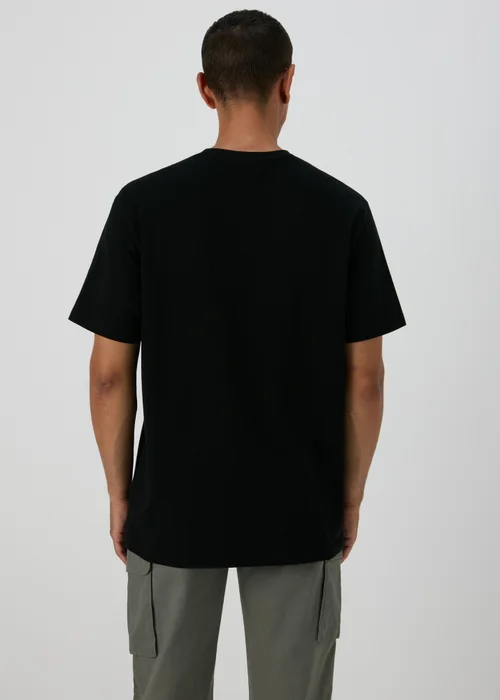 Black Embroidered T-Shirt - S Image 2