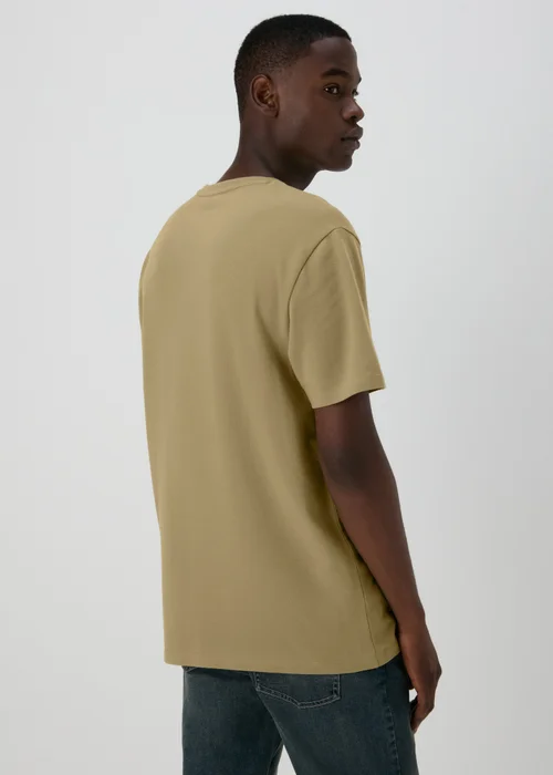 Sage Textured Slogan T-Shirt - S Image 2