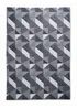 Catherine Lansfield Grey Larsson Geo Cotton Table Cloth (137x229 cm) - Medium Image 1