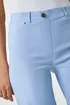 Roman Light Blue Turn Up Stretch Shorts - 22 Image 4