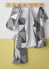 Catherine Lansfield Grey Larsson Geo Cotton Kitchen Towel Pack of 4 (50x75 cm) - One Size Image 3