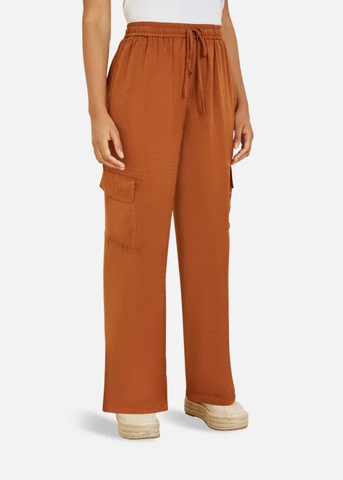 Yumi Orange Cargo Trousers - 8 Image 2