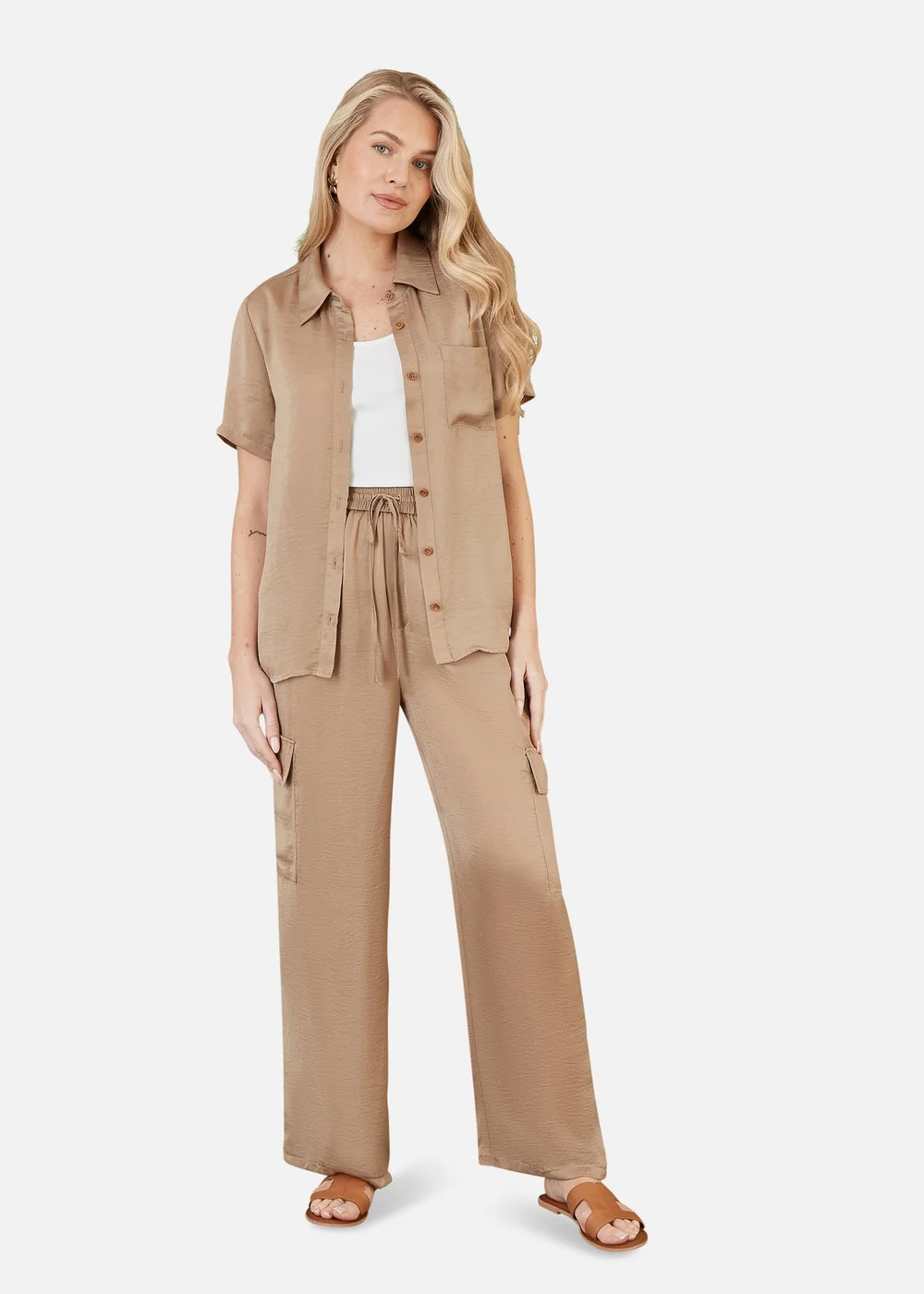 Yumi Stone Cargo Trousers - 8 Image 1