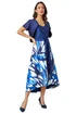 Roman Navy Butterfly Print Fit & Flare Dress - 6 Image 2