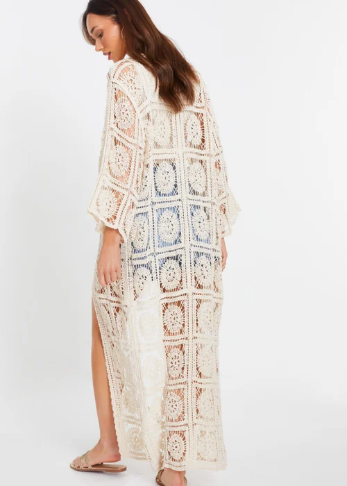 Quiz Stone Crochet Maxi Cardigan - S/M Image 2