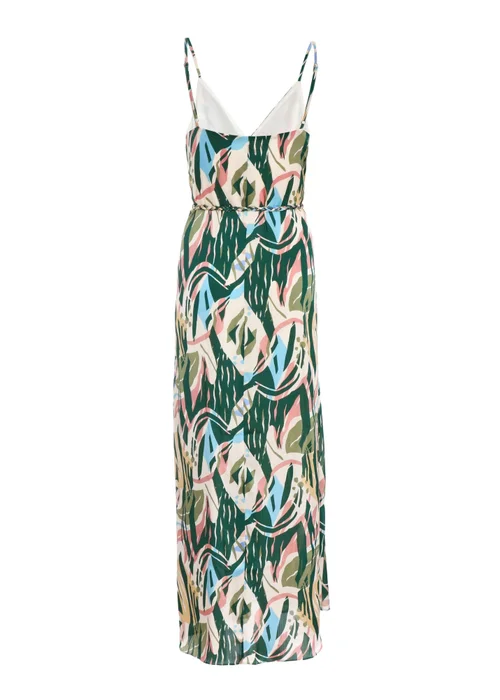 Quiz Green Tropical Print Maxi Dress - 8 Image 5