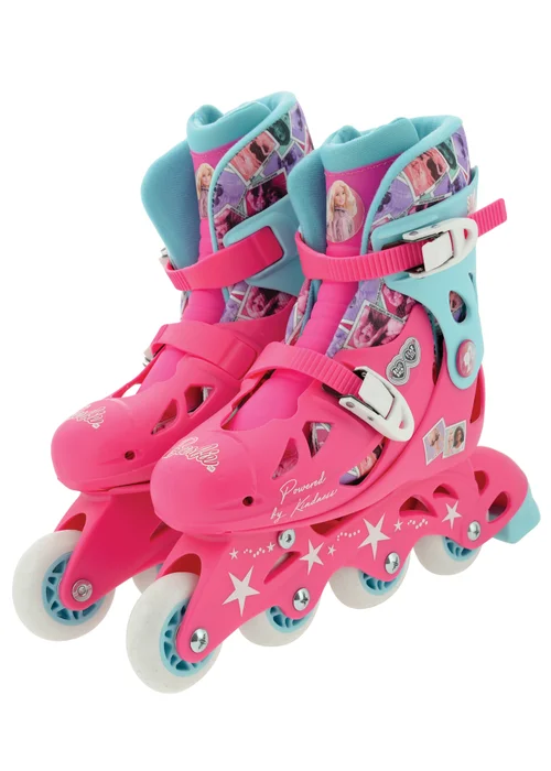 Barbie Multi Colour Adjustable In-line Skates - One Size Image 1