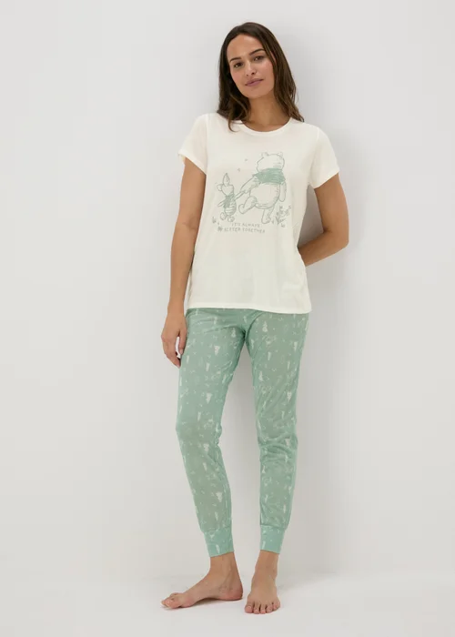 Winnie The Pooh Cream Top & Bottom Pyjama Set - Extra small Image 3