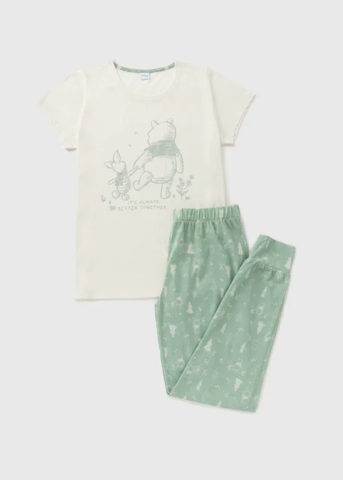 Winnie The Pooh Cream Top & Bottom Pyjama Set - Extra small Image 4
