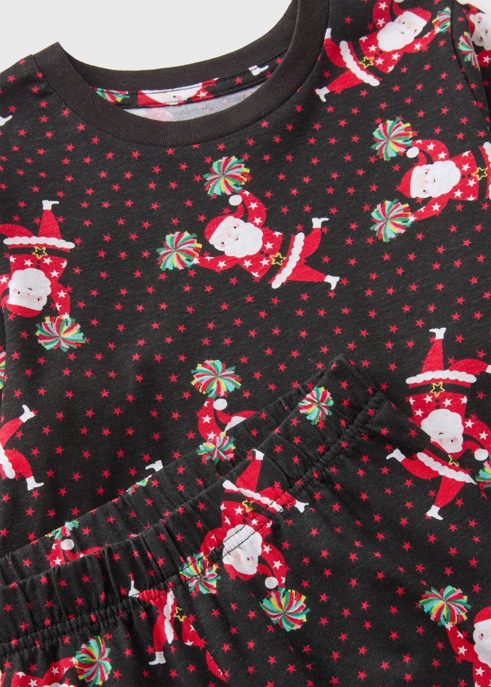 Joyful Kids Black Dancing Santa Pyjama Set (1-13yrs) - 1 half year to 2 Image 2