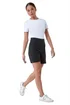 Roman Black Lace Trim Stretch Elastic Waist Shorts - 10 Image 1
