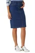 Roman Indigo Cotton Denim Stretch A line Skirt - Size 14 Image 1