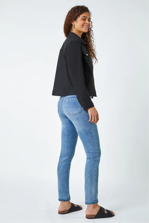 Roman Black Stretch Pocket Detail Jacket - 16 Image 4