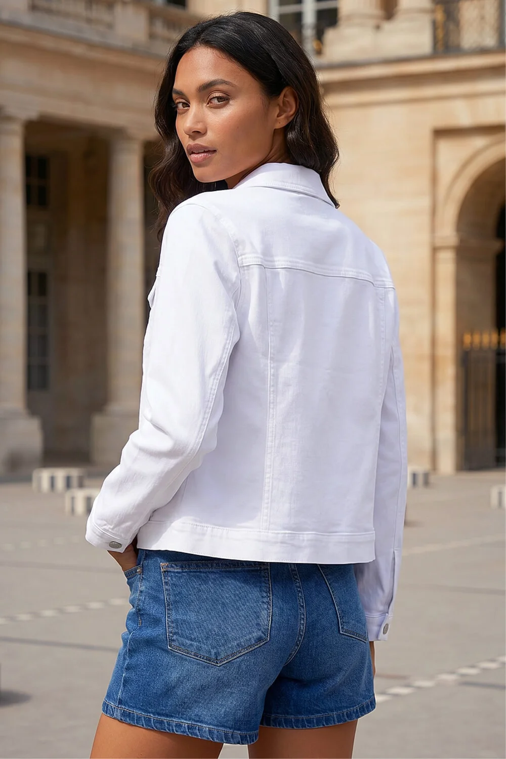 Roman White Stretch Pocket Detail Jacket - 18 Image 3