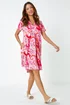 Roman Pink Baroque Floral Pocket Tunic Dress - 22 Image 3