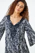 Roman Black Aztec Print Lace Detail Smock Dress - 16 Image 4