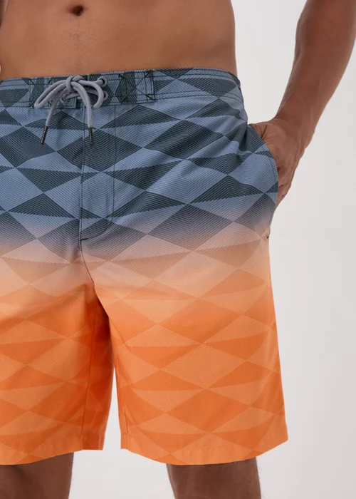 Black and Orange Ombre Swimshorts - S Image 3