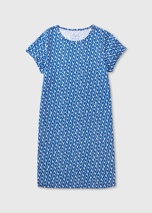 Blue Patterned Nightie - Extra small Image 4