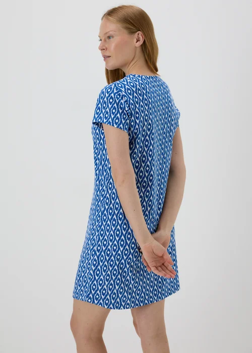 Blue Patterned Nightie - Extra small Image 2