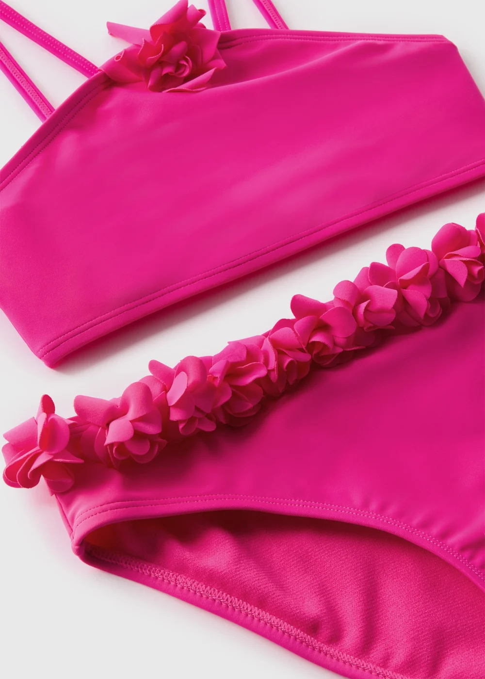 Girls Pink Corsage Bikini (6-13yrs) - 6-7 Yrs Image 2