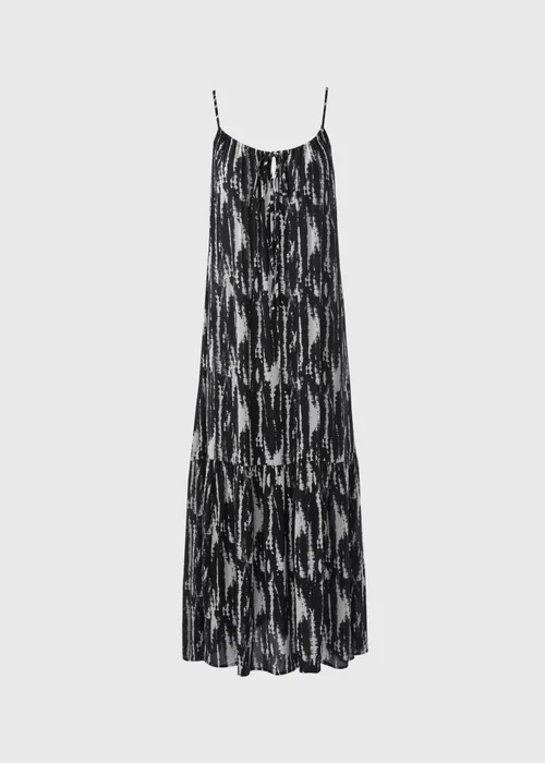 Black Printed Tiered Cami Dress - 8 Image 5