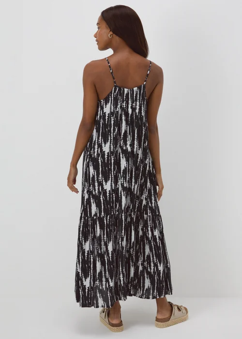 Black Printed Tiered Cami Dress - 8 Image 2