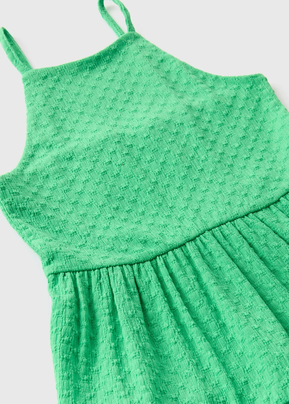 Girls Green Crinkle Dress (7-13yrs) - 7 Yrs Image 2