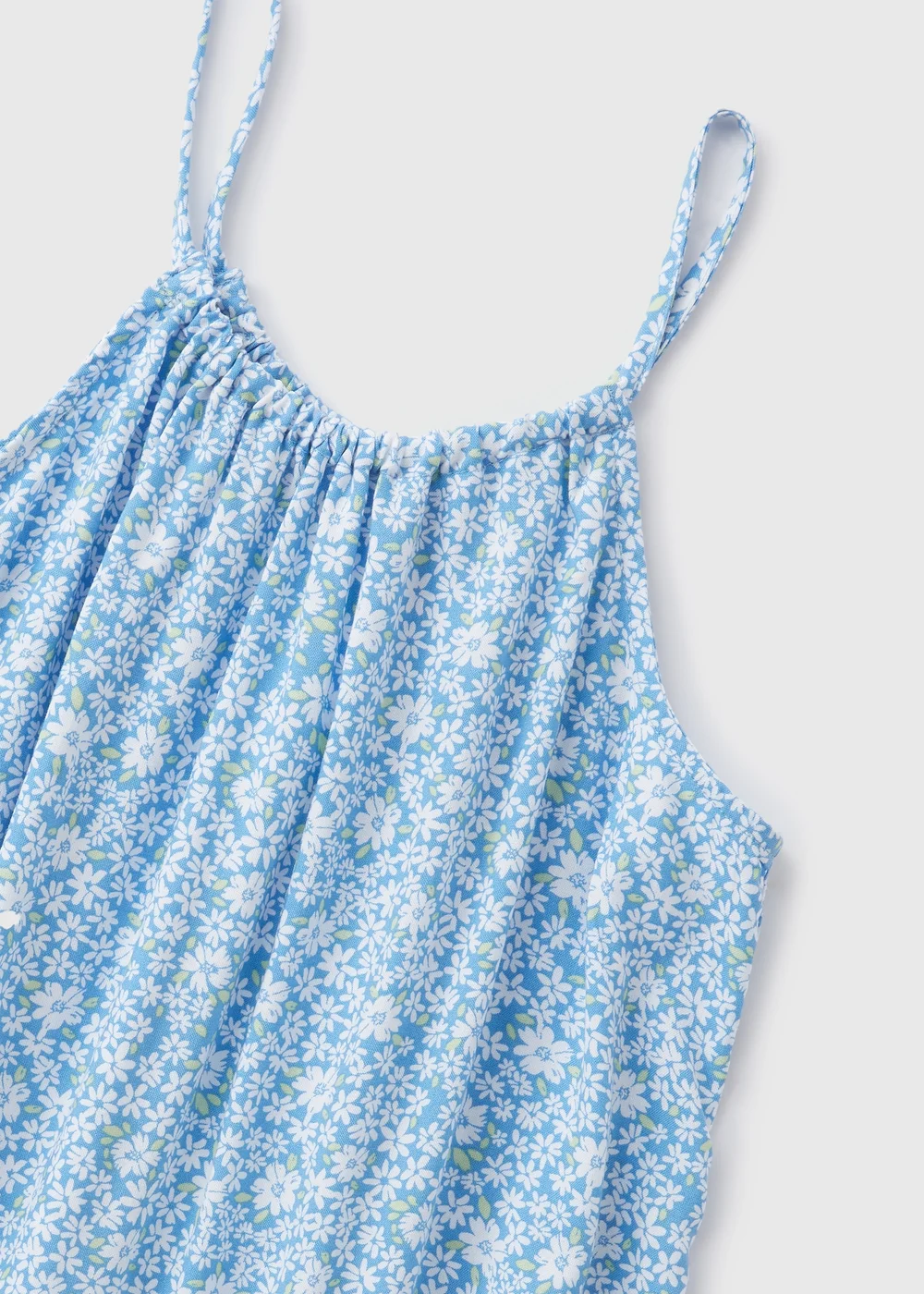 Girls Blue Floral Dress (7-13yrs) - 7 Yrs Image 2