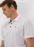 White Geometric Pattern Polo Shirt - S Image 3