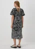 Et Vous Black Floral Puff Sleeve Midi Dress - 8 Image 2