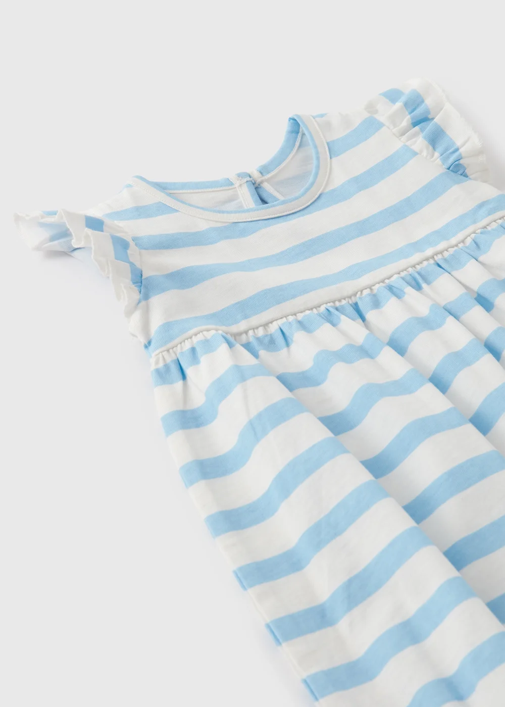 Baby White Striped Romper (Newborn-18mths) - 0-3 months Image 2