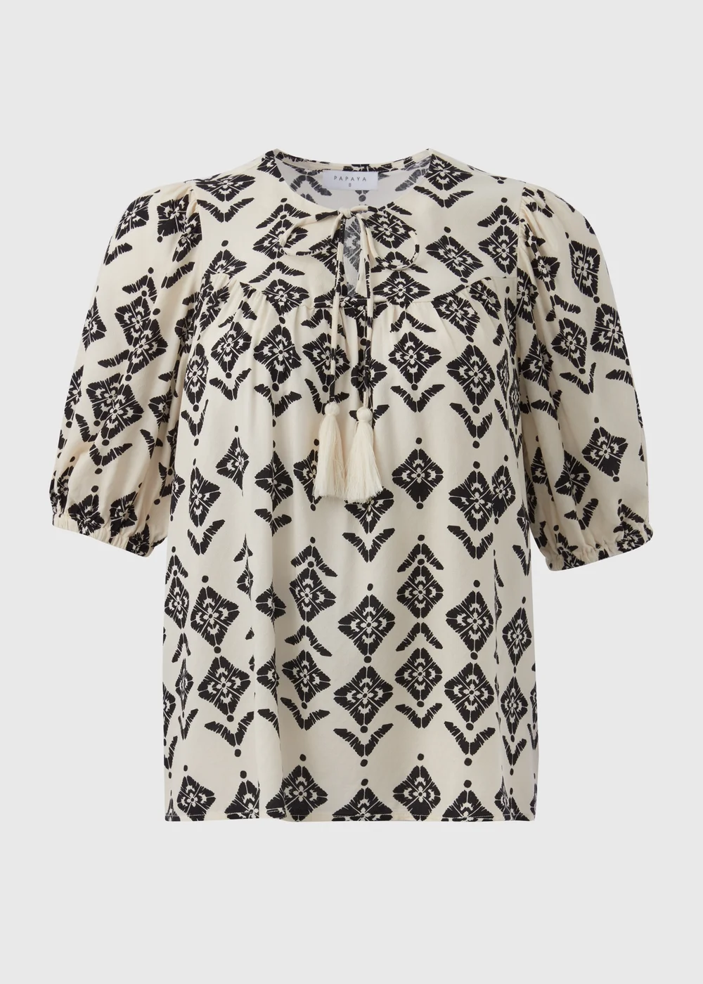 Cream Tassel Boho Blouse - 8 Image 1