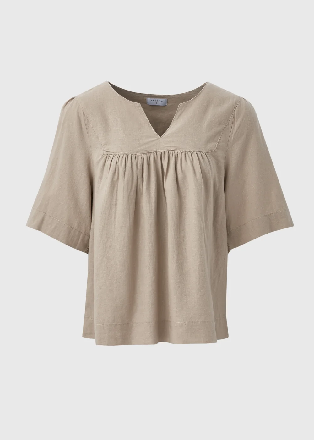 Beige Linen Blouse - 8 Image 5