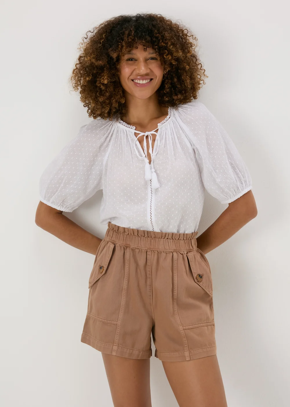 Brown Paperbag Shorts - 8 Image 1
