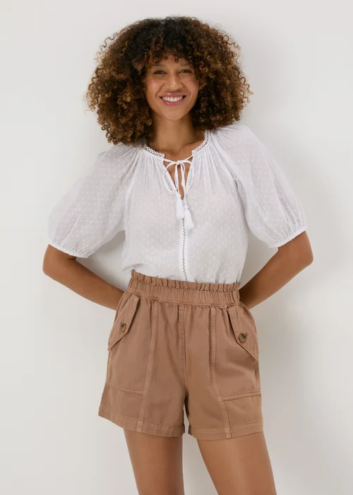 Brown Paperbag Shorts - 8 Image 1