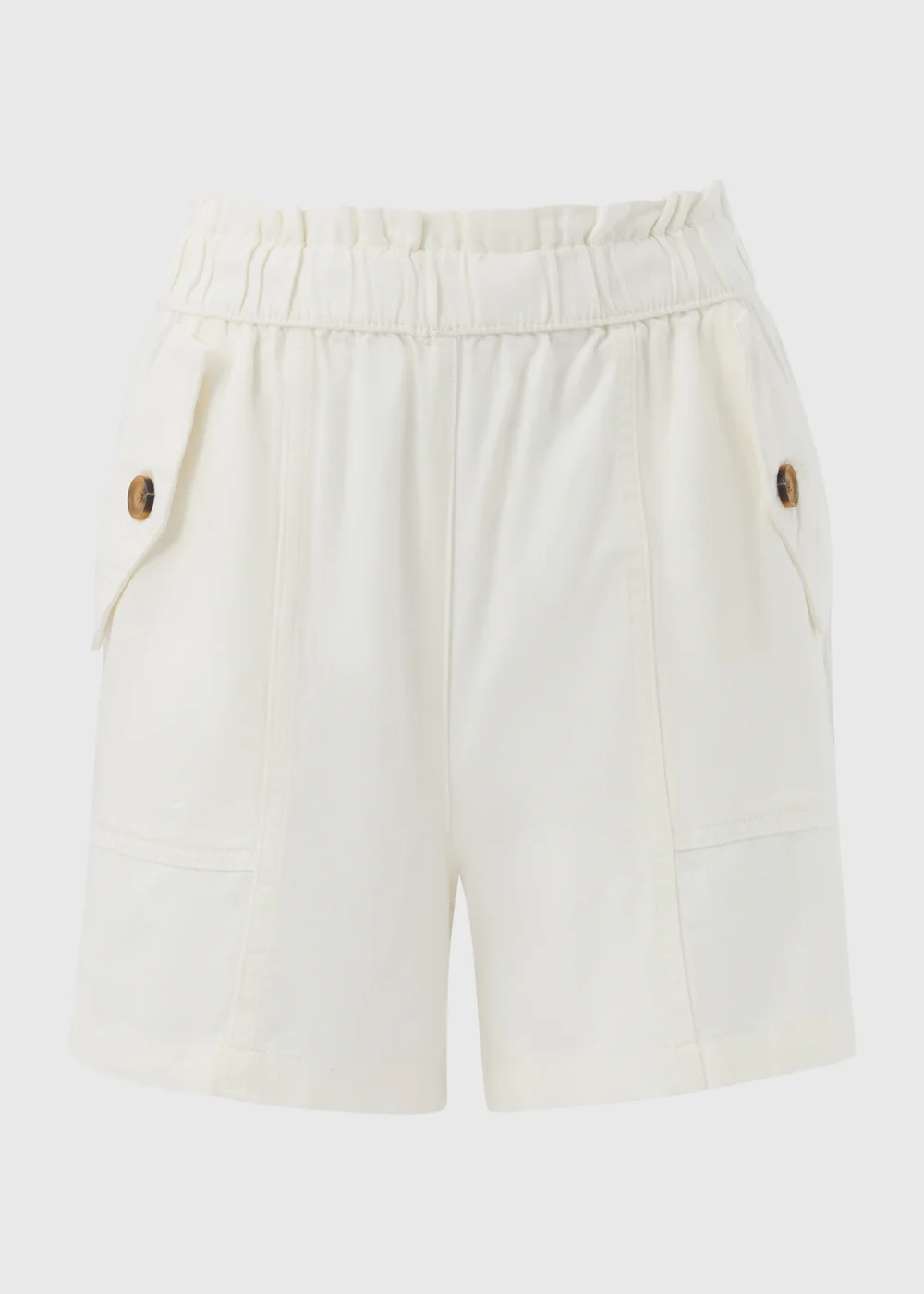 Cream Paperbag Shorts - 8 Image 5