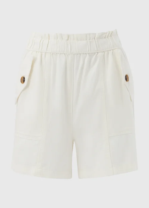 Cream Paperbag Shorts - 8 Image 5
