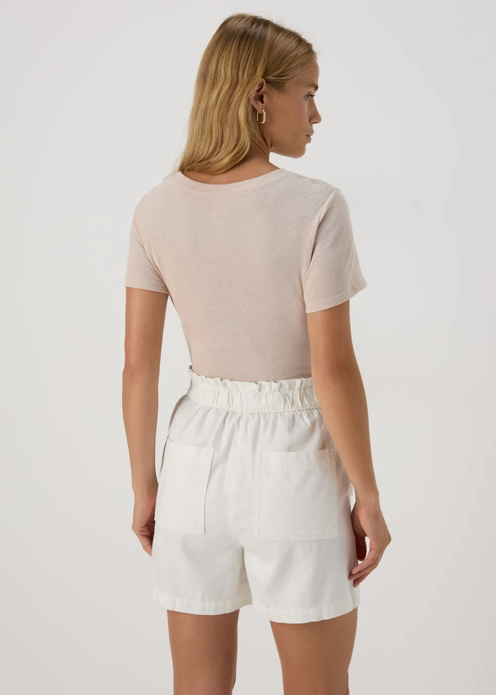 Cream Paperbag Shorts - 8 Image 2