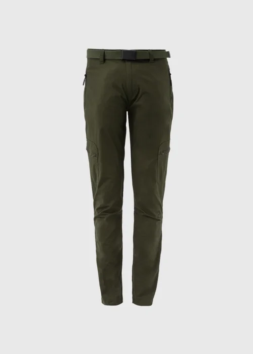 Khaki Belted Cargo Trousers - 30 waist Image 4