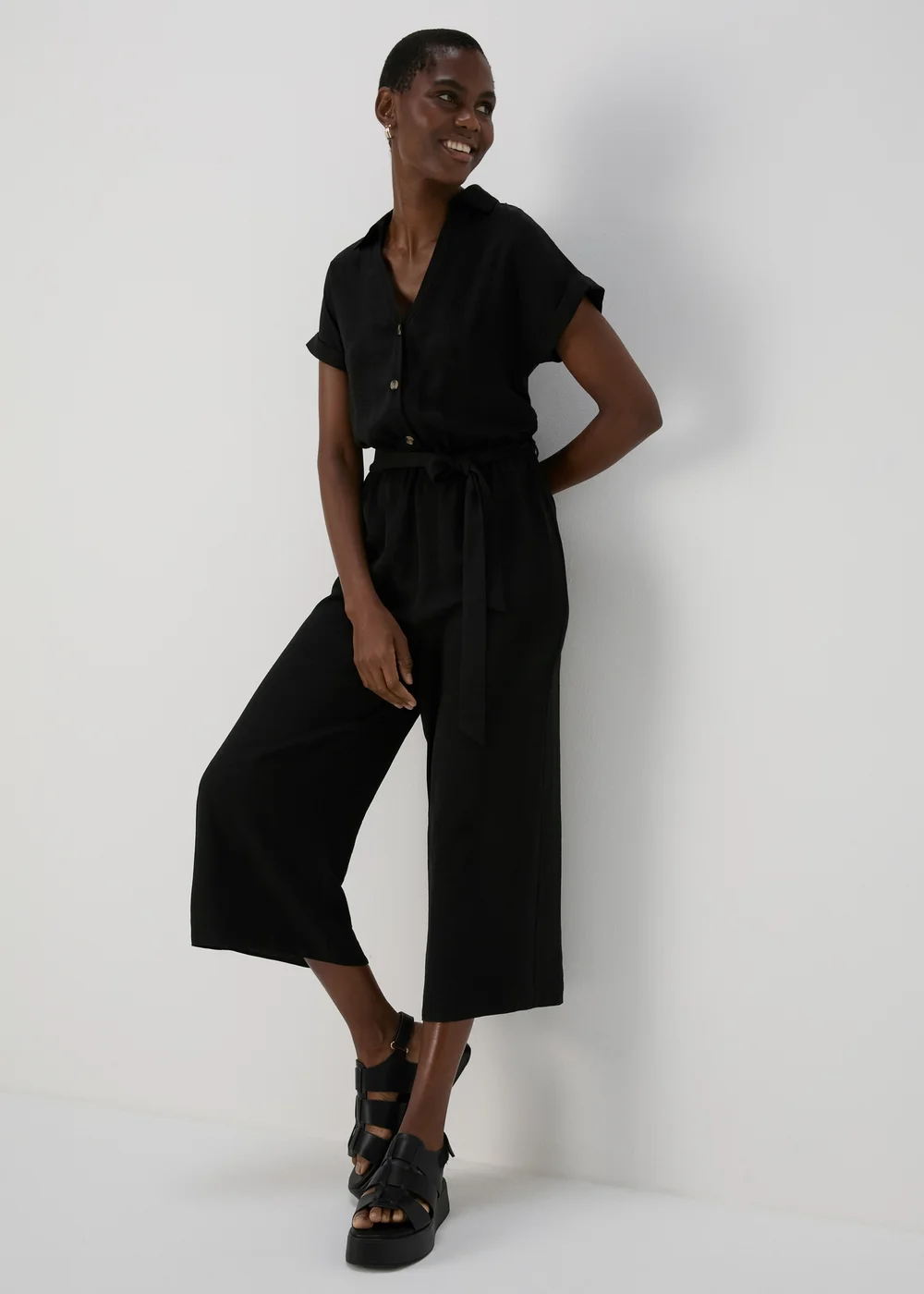 Black Utility Jumpsuit - 8 Image 1