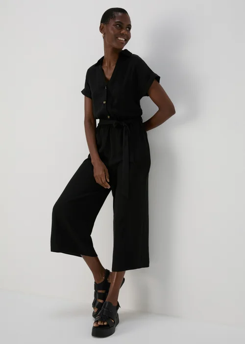 Black Utility Jumpsuit - 8 Image 1