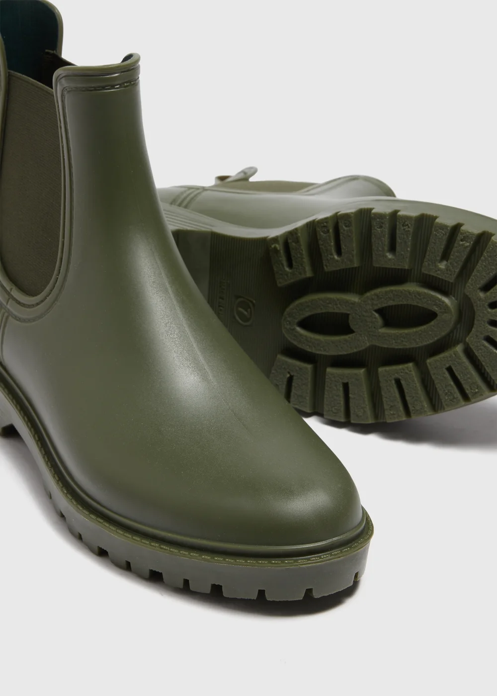 Khaki Chelsea Wellies - 3 Image 2