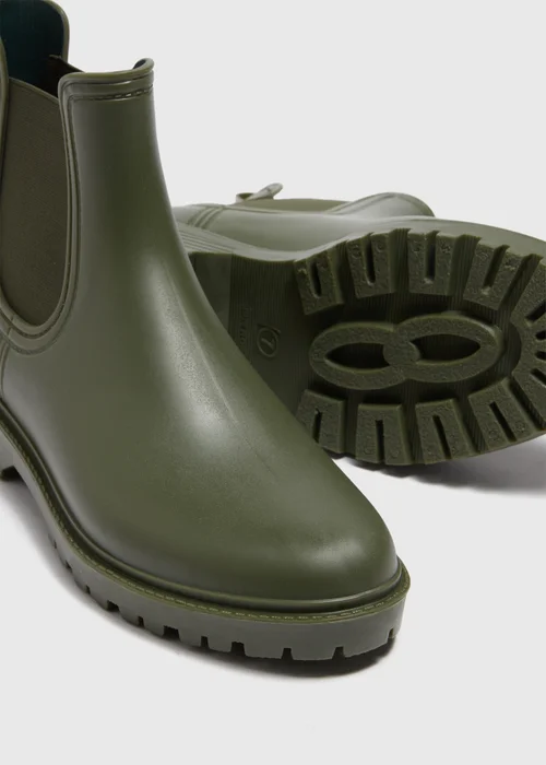 Khaki Chelsea Wellies - 3 Image 2