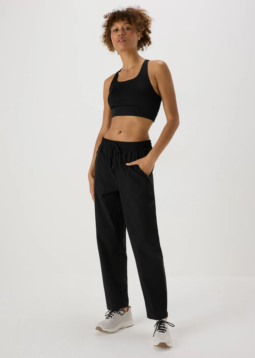 Souluxe Black Active Sports Trousers - 8 Image 1