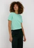 Green Plain Short Sleeve T-Shirt - Size 8 Image 3