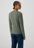 Green Ruched Front Top - Size 8 Image 2
