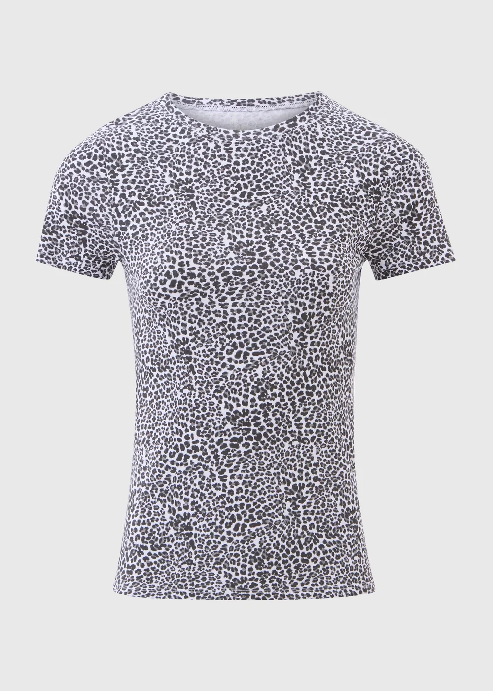 Grey Leopard Print T-Shirt - 8 Image 5