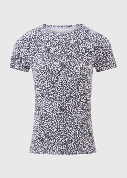 Grey Leopard Print T-Shirt - 8 Image 5