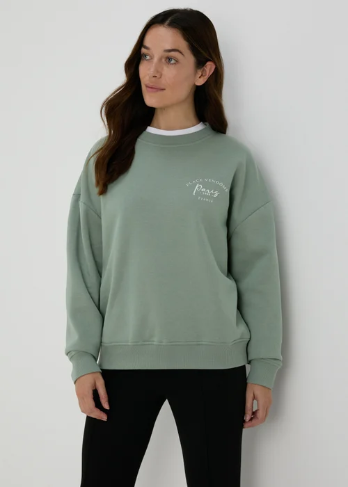 Green Paris Sweatshirt - S Image 1