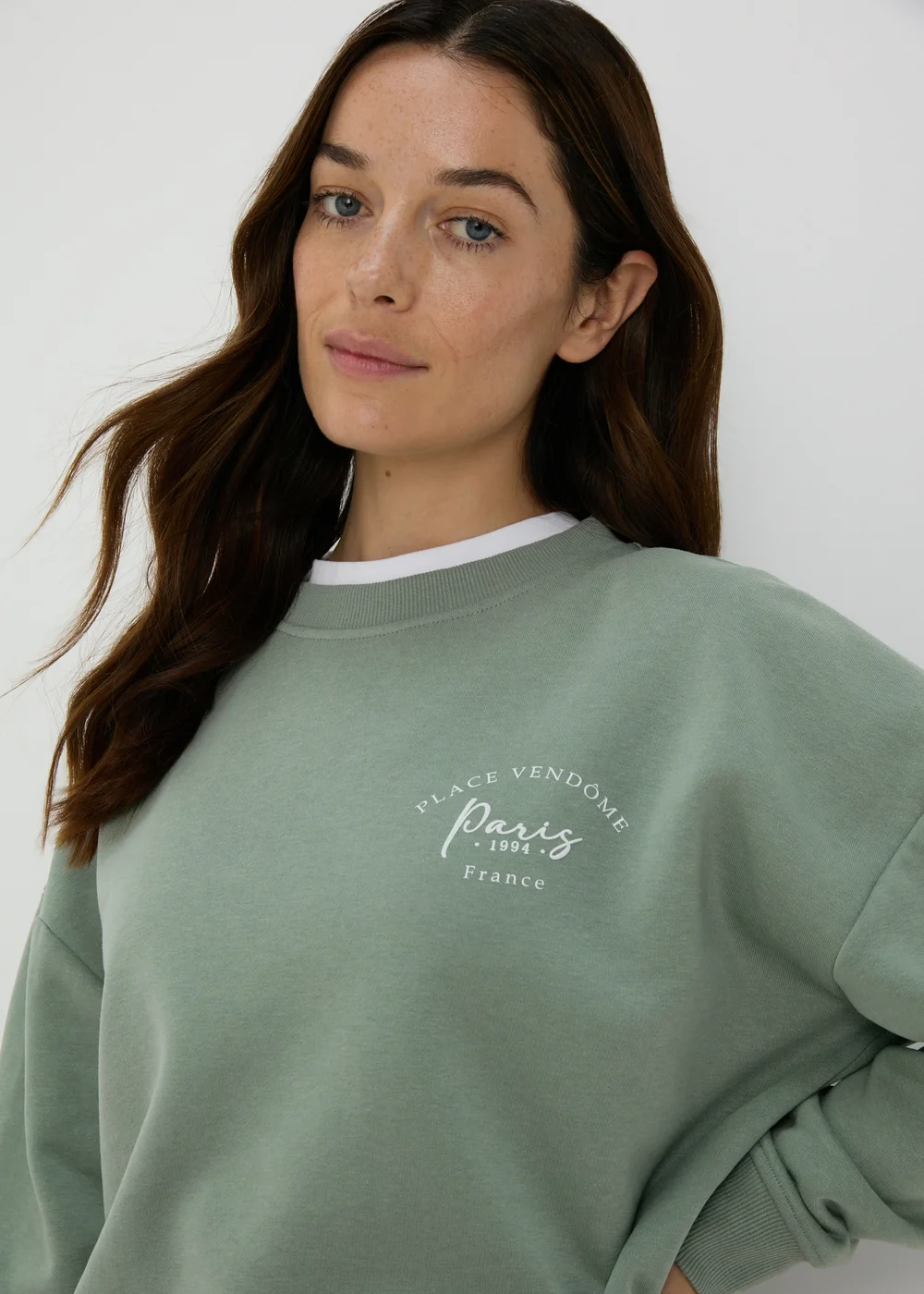 Green Paris Sweatshirt - S Image 3